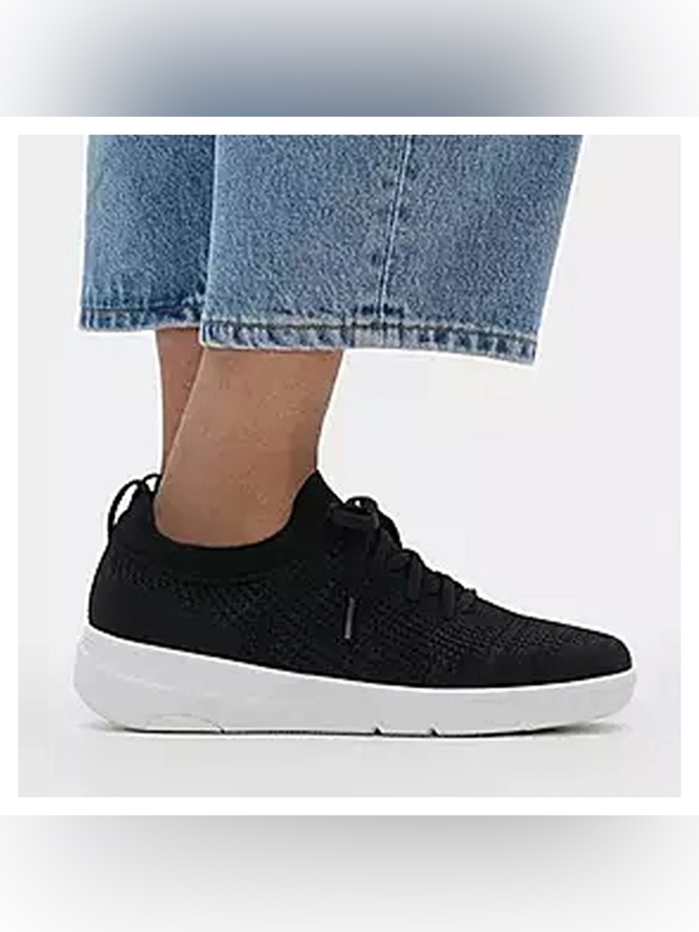 Fit Top
Women's Super-Q Crystal-Trim Knit Laced Up Sneakers - Picture 5 of 14